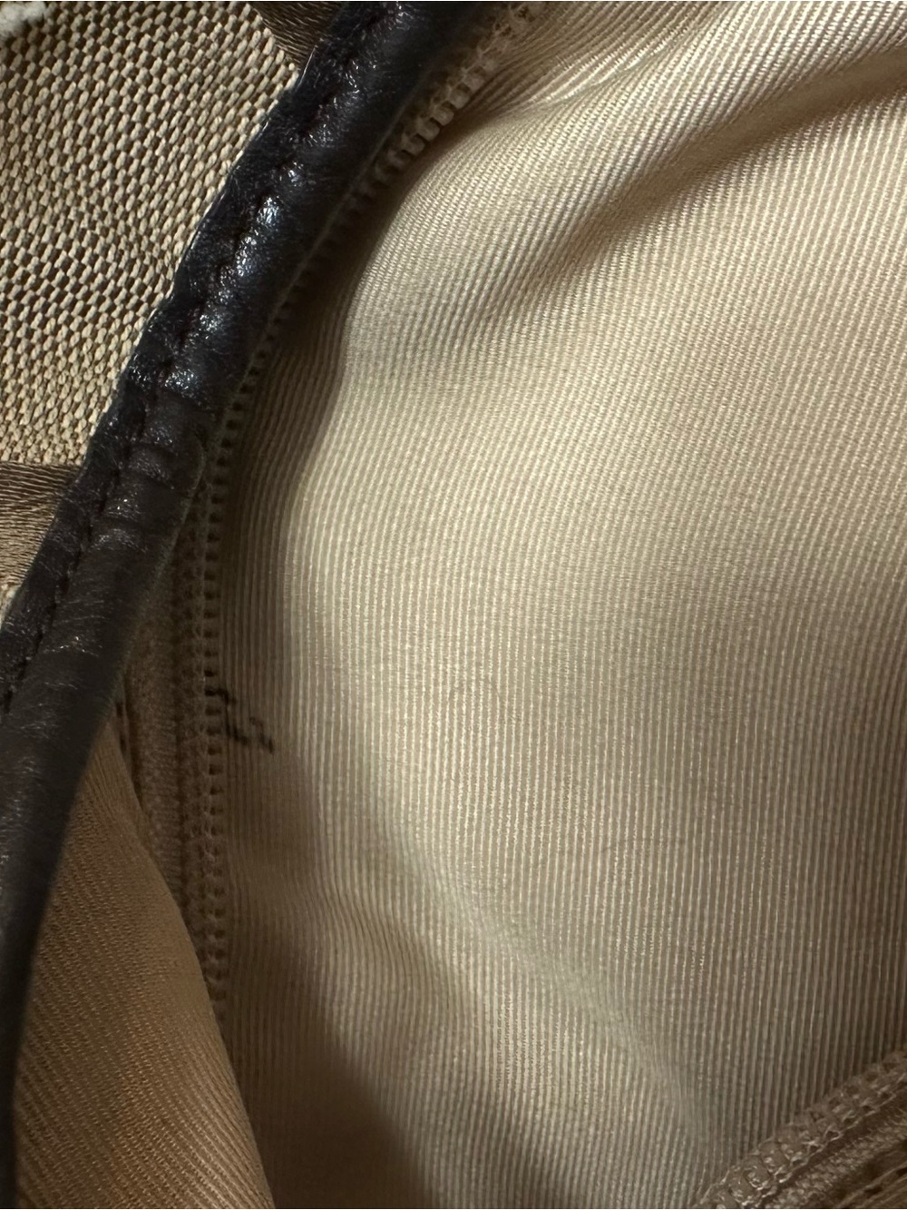 Coach Khaki Signature Canvas with Dark Brown Leather Trim - Picture 11 of 11
